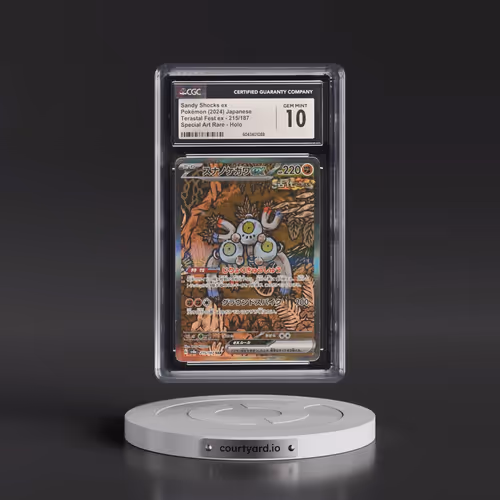 2024 Pokémon Sv8a-Terastal Fest EX #215 Sandy Shocks EX - Holo Special Art Rare (CGC 10 GEM MINT)