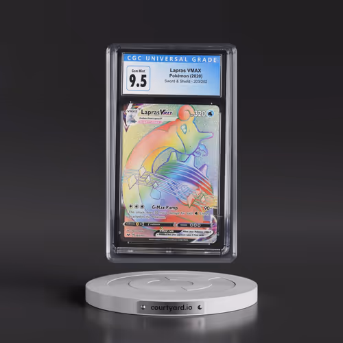 2020 Sword & Shield #203/202 Lapras VMAX - Rainbow Rare Holo (CGC 10 GEM MINT)