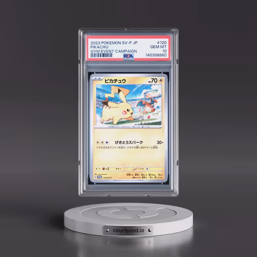 2023 Pokémon SV-P Promo #120 Pikachu - Gym Event Campaign (PSA 10 GEM MINT)