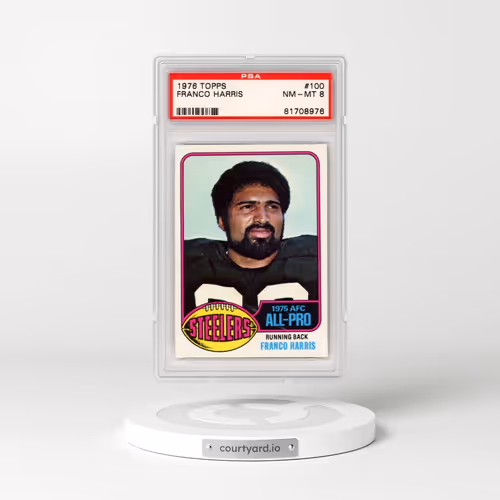 1976 Topps #100 Franco Harris (PSA 8 NM-MT)