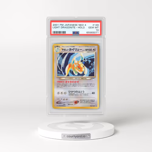 2001 Japanese Darkness, and to Light #149 Light Dragonite - Holo (PSA 10 GEM MINT)