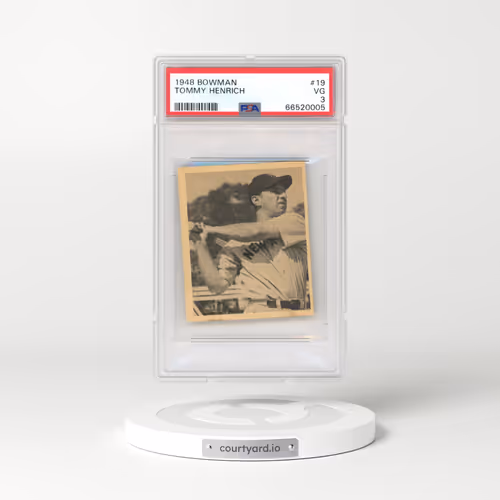 1948 Bowman #19 Tommy Henrich (PSA 3 VG)
