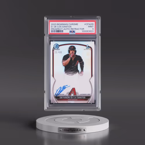 2023 Bowman Chrome Prospect Autographs #CPADD Deyvison de los Santos - Refractor (PSA 9 MINT)