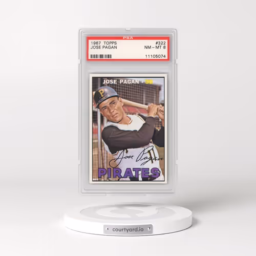 1967 Topps #322 Jose Pagan (PSA 8 NM-MT)
