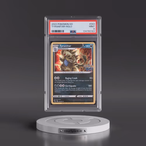 2022 Pokémon Go #043 Tyranitar - Holo (PSA 9 MINT)