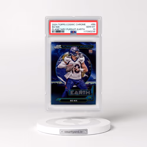 2024 Topps Cosmic Chrome Planetary Pursuit #BN Bo Nix - Earth (PSA 10 GEM MINT)