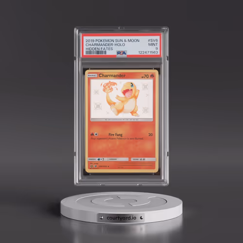 2019 Pokémon Sun & Moon Hidden Fates #SV6 Charmander - Holo (PSA 9 MINT)