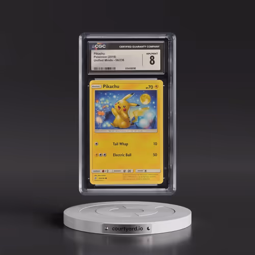 2019 Unified Minds #56/236 Pikachu (CGC 8 NM-MT)