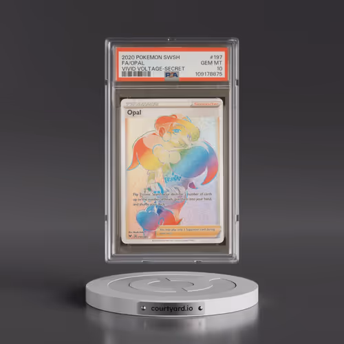 2020 Pokémon Sword & Shield Vivid Voltage #197 Opal - Full Art Secret (PSA 10 GEM MINT)