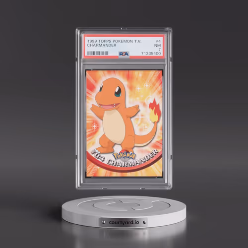 1999 Topps Pokémon TV #4 Charmander (PSA 7 NM)