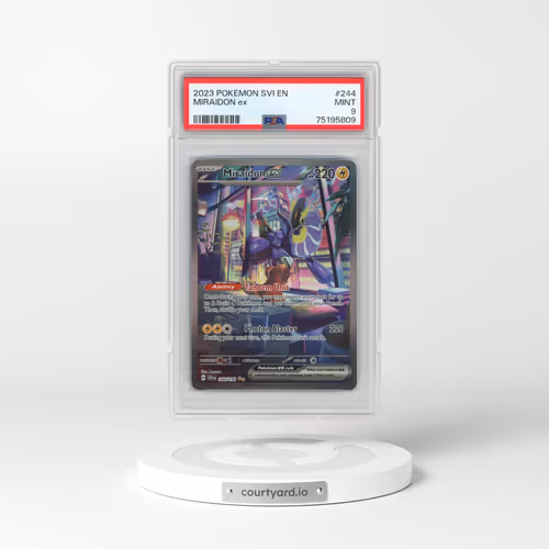 2023 Pokémon Svi EN-Scarlet & Violet #244 Miraidon EX - Holo Special Illustration Rare (PSA 9 MINT)