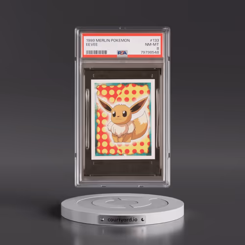 1999 Merlin Pokémon #133 Eevee (PSA 8 NM-MT)