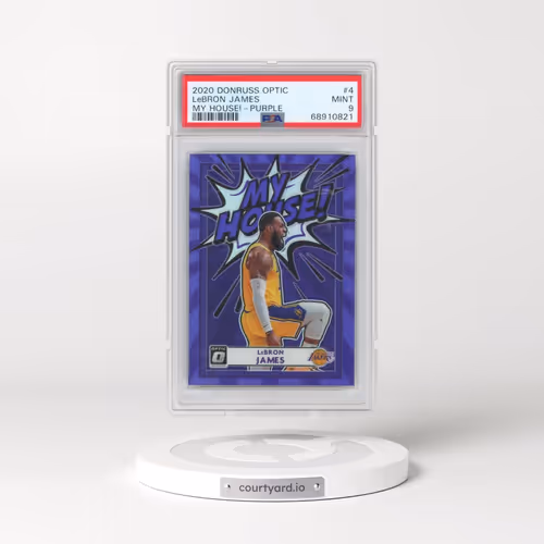2020 Panini Donruss Optic My House! #4 LeBron James - Purple (PSA 9 MINT)