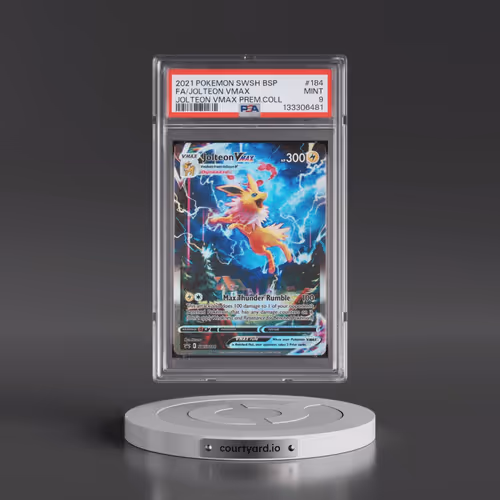 2021 Pokémon Swsh Black Star Promo #184 Jolteon Vmax - Full Art Jolteon Vmax Premium Collection (PSA