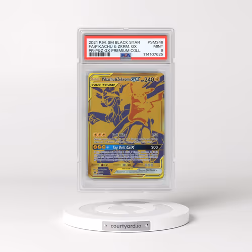 2021 Pokémon SM Black Star Promo #SM248 Pikachu & Zekrom GX - Holo Full Art Pikachu & Zekrom GX Prem