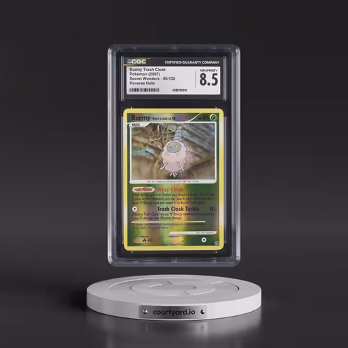 2007 Secret Wonders #80/132 Burmy Trash Cloak - Reverse Holo (CGC 8.5 NM-MT+)