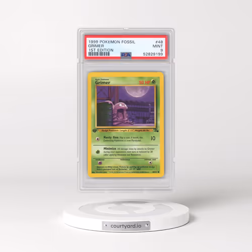 1999 Pokémon Fossil #48 Grimer - 1st Edition (PSA 9 MINT)