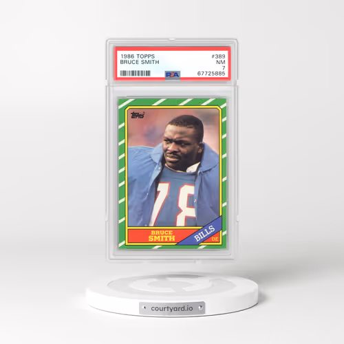 1986 Topps #389 Bruce Smith (PSA 7 NM)
