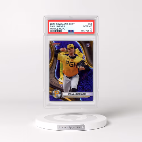 2024 Bowman's Best #53 Paul Skenes - Purple Mojo (PSA 10 GEM MINT)