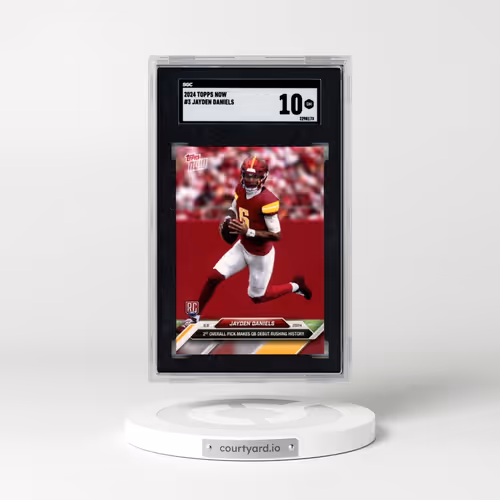 2024 Topps Now #3 Jayden Daniels (SGC 10 GEM MINT)