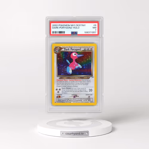 2002 Pokémon Neo Destiny #8 Dark PORYGON2 - Holo (PSA 7 NM)