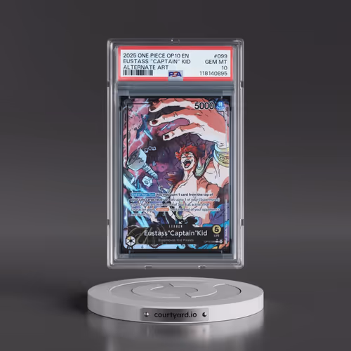2025 One Piece OP10-Royal Blood #099 Eustass "Captain" Kid - Alternate Art (PSA 10 GEM MINT)