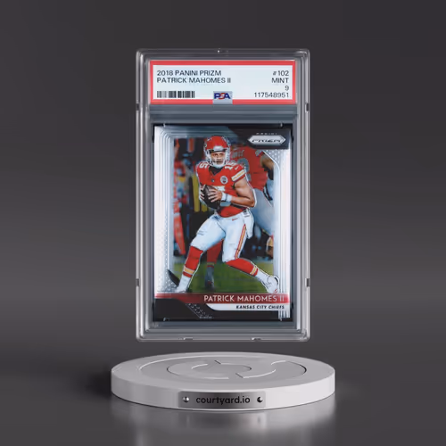 2018 Panini Prizm #102 Patrick Mahomes II (PSA 9 MINT)