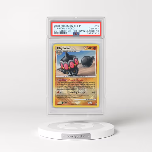 2008 Pokémon Diamond & Pearl Great Encounters #15 Claydol - Holo Crosshatch-2009 Pokemon League (PSA