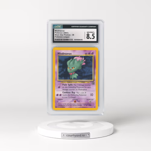 1999 Black Star Promos #39 Misdreavus - Pokémon League (CGC 8.5 NM-MT+)