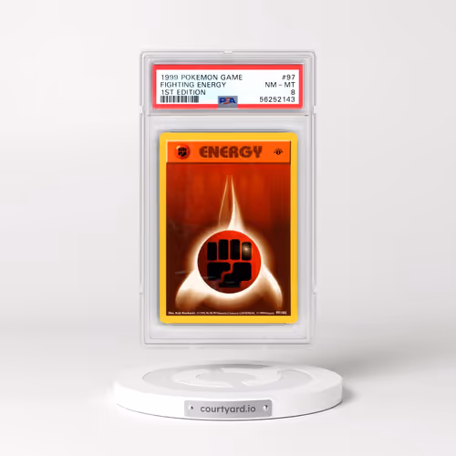 1999 Pokémon Game #97 Fighting Energy - 1st Edition (PSA 8 NM-MT)