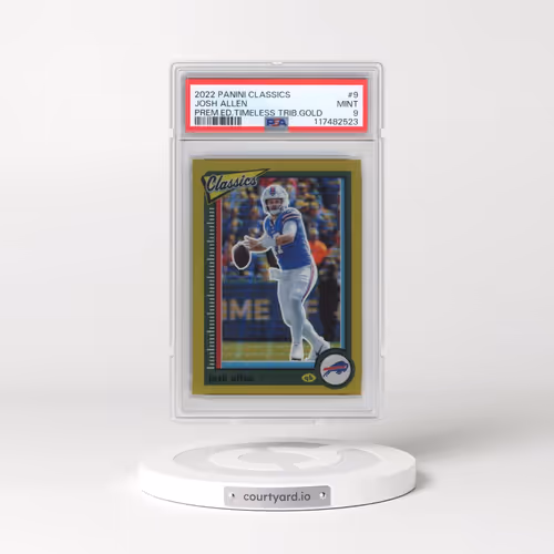 2022 Panini Classics #9 Josh Allen - Premium Edition Timeless Tributes Gold (PSA 9 MINT)