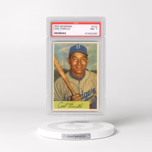 1954 Bowman #122 Carl Furillo (PSA 7 NM)