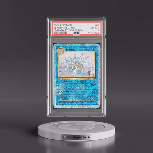 2002 Pokémon Legendary Collection #63 Seadra - Reverse Foil (PSA 8 NM-MT)