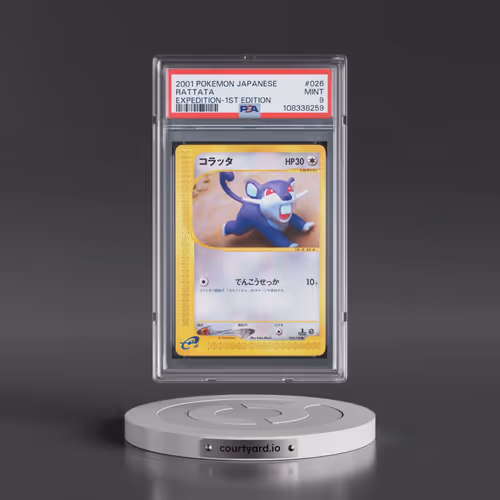2001 Pokémon Expedition #026 Rattata - 1st Edition (PSA 9 MINT)