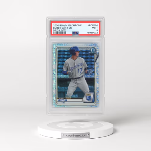 2020 Bowman Chrome Mega Box #BCP160 Bobby Witt Jr. (PSA 9 MINT)