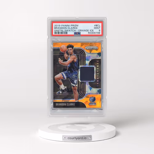 2019 Panini Prizm Sensational Swatches #BCL Brandon Clarke - Orange Ice (PSA 9 MINT)