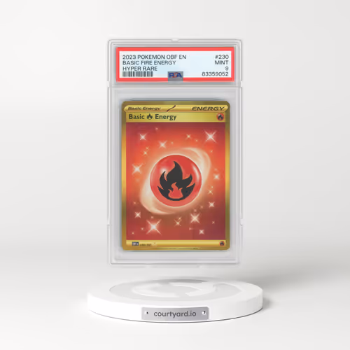 2023 Pokémon Obf EN-Obsidian Flames #230 Basic Fire Energy - Hyper Rare (PSA 9 MINT)