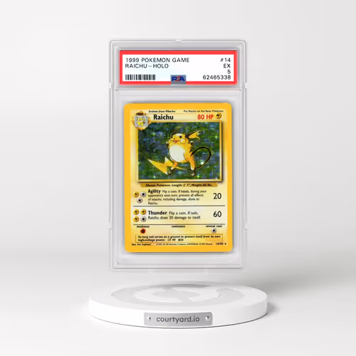 1999 Pokémon Game #14 Raichu - Holo (PSA 5 EX)