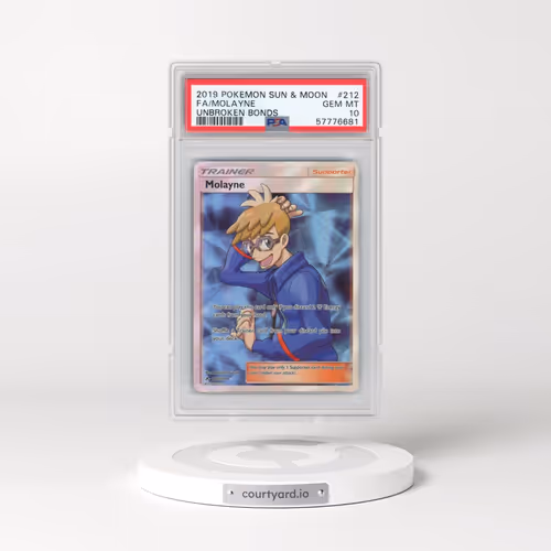 2019 Pokémon Sun & Moon Unbroken Bonds #212 Molayne - Full Art (PSA 10 GEM MINT)