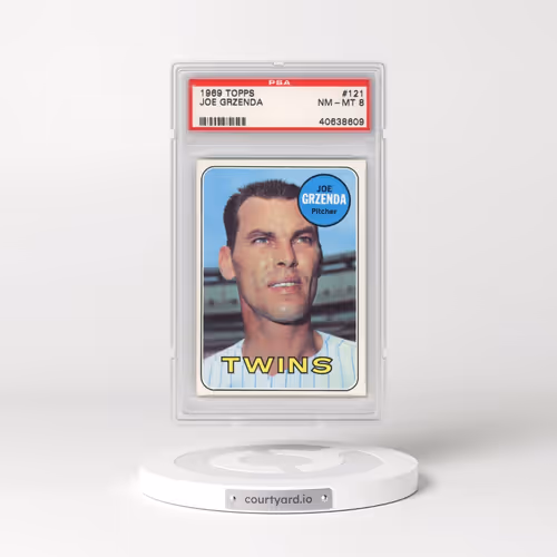 1969 Topps #121 Joe Grzenda (PSA 8 NM-MT)
