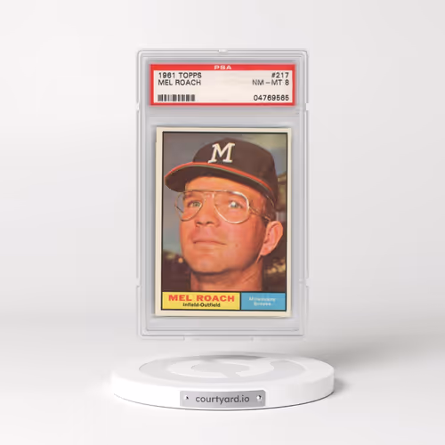1961 Topps #217 Mel Roach (PSA 8 NM-MT)