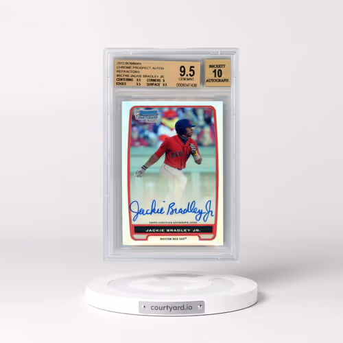 2012 Bowman Chrome Prospect Autographs Refractors #BCP66 Jackie Bradley Jr. (BGS 9.5 GEM MINT)