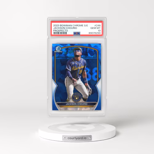 2023 Bowman Chrome Sapphire Edition Prospects #246 Jackson Chourio (PSA 10 GEM MINT)