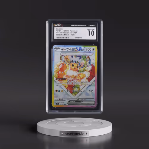 2024 High Class Pack: Terastal Fest ex - sv8a #224/187 Eevee ex - Special Art Rare Holo (CGC 10 GEM