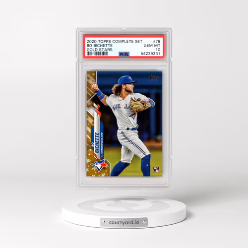 2020 Topps Complete Set #78 Bo Bichette - Gold Stars (PSA 10 GEM MINT)