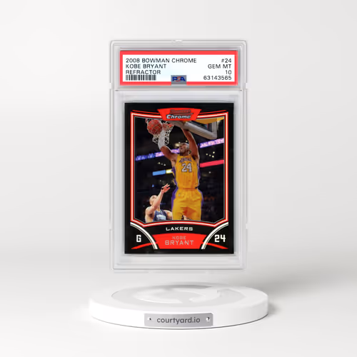 2008 Bowman Chrome #24 Kobe Bryant - Refractor (PSA 10 GEM MINT)