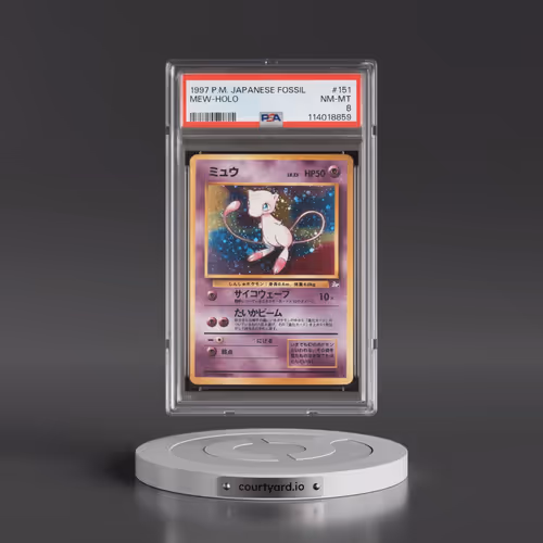 1997 Pokémon Fossil #151 Mew - Holo (PSA 8 NM-MT)