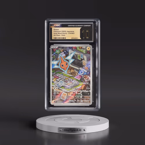 2025 Pokémon Sv9a-Heat Wave Arena #074 Rotom - Art Rare (CGC 10 PRISTINE)