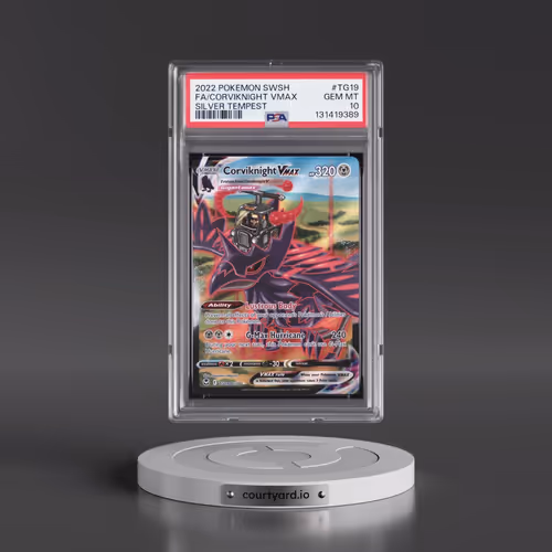 2022 Pokémon Sword & Shield Silver Tempest #TG19 Corviknight Vmax - Full Art (PSA 10 GEM MINT)