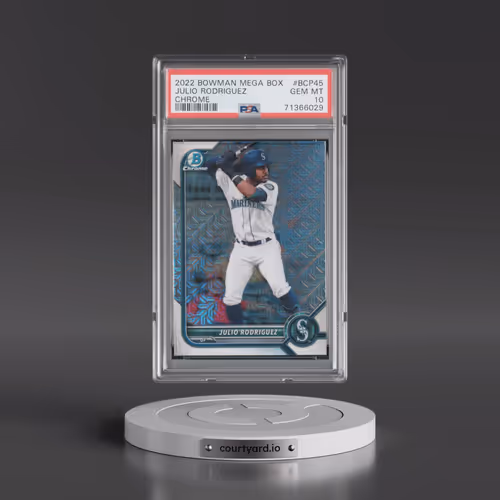 2022 Bowman Mega Box Chrome #45 Julio Rodriguez (PSA 10 GEM MINT)